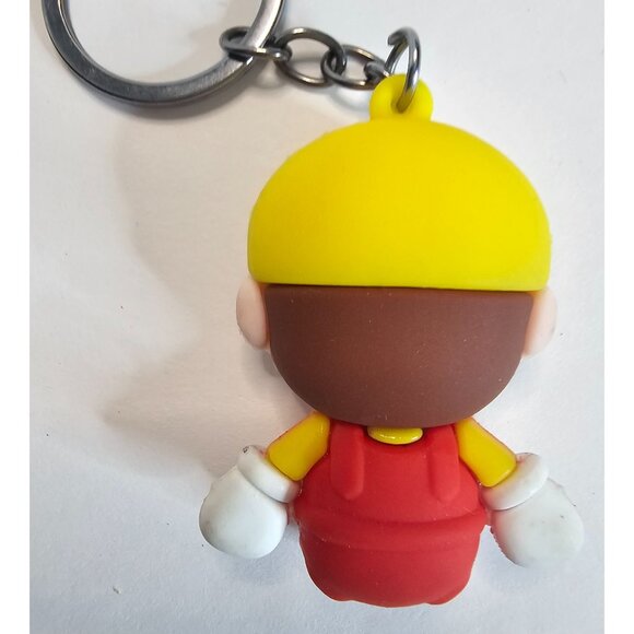 Super Mario Keychain 2" With Yellow Cap & Red Overalls Key Ring - Picture 6 of 7